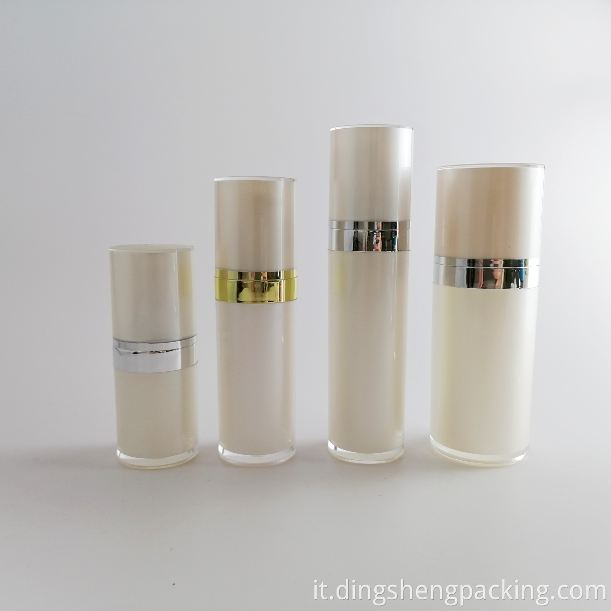 Wholesale cosmetic serum container 15ml 50ml acrylic lotion pump bottle